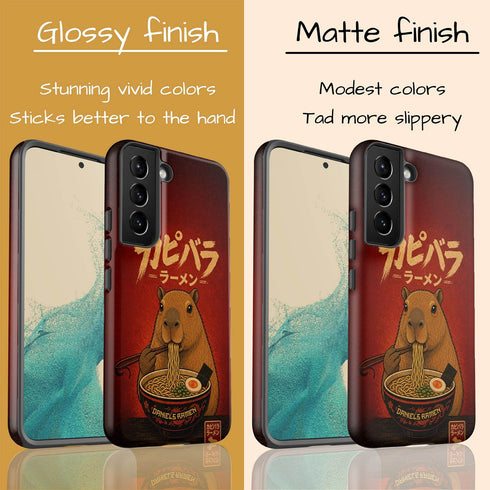 Personalized Capybara Ramen Galaxy Case