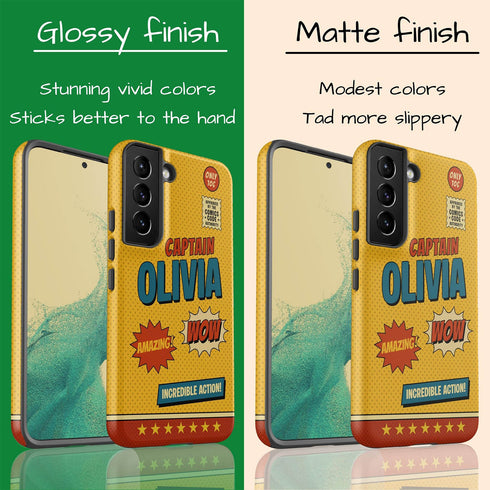 Personalized Retro Comic Book Galaxy Case