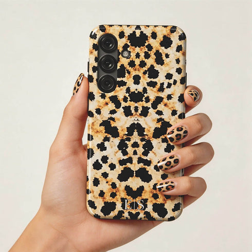 Personalized Luxe Inked Leopard Galaxy Case