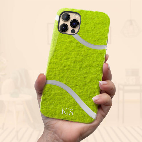 Sports Tennis Ball Initials iPhone Case