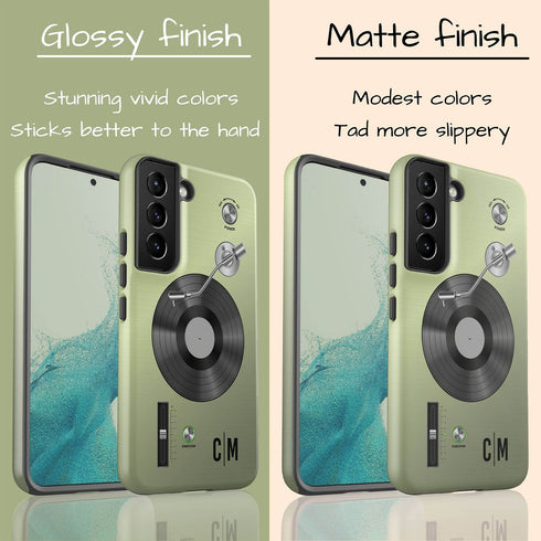 Personalized Classic Vinyl Record Player Galaxy Case