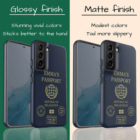 Personalized Classic Passport Cover Galaxy Case