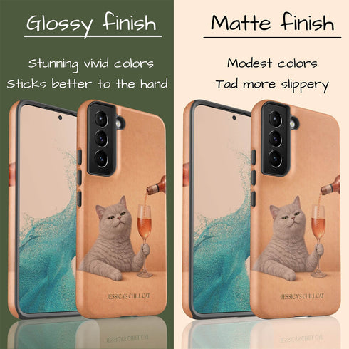 Custom Wine & Whiskers Galaxy Case