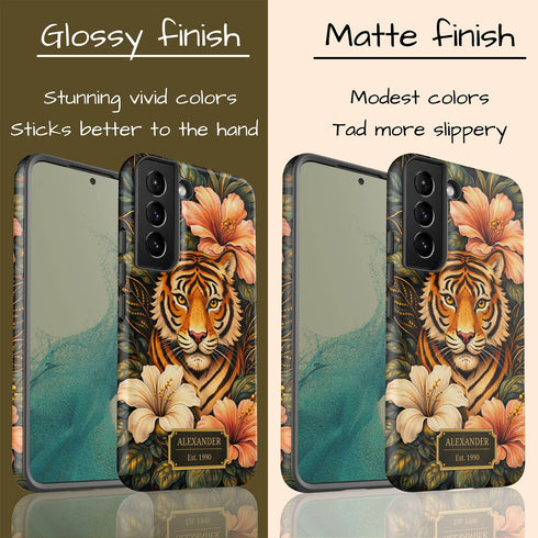 Personalized Royal Tiger Garden Galaxy Case