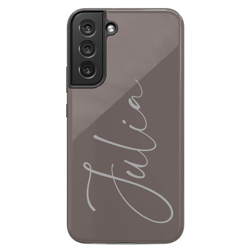 Custom Signature Name Earth Tones Galaxy Case - Light