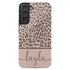 Boho Leopard Custom Name Galaxy Case