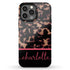 Custom Name Dark Tortoiseshell iPhone Case