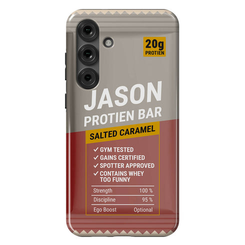 Personalized Gym Rat Protein Power Bar Galaxy Case