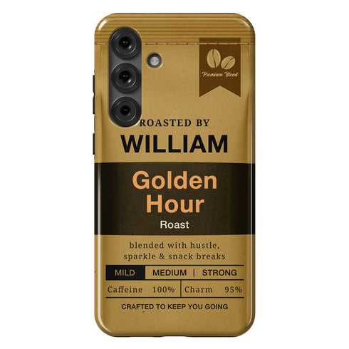 Personalized Morning Fuel Coffee Bean Bag Galaxy Case