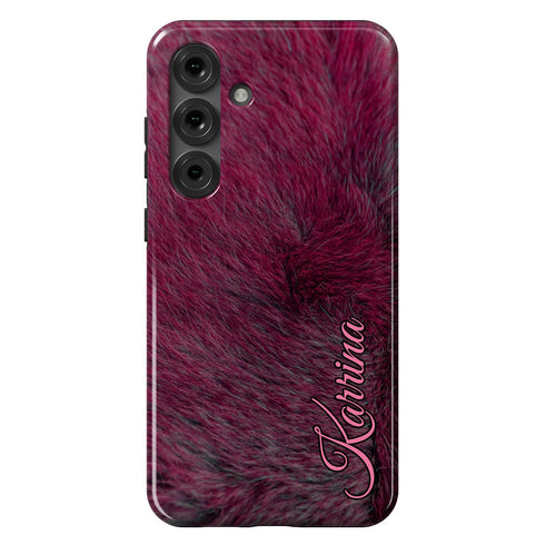 Personalized Whimsical Animal Fur Galaxy Case