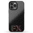 Custom 3D Initials Dark Leopard iPhone Case - Centered