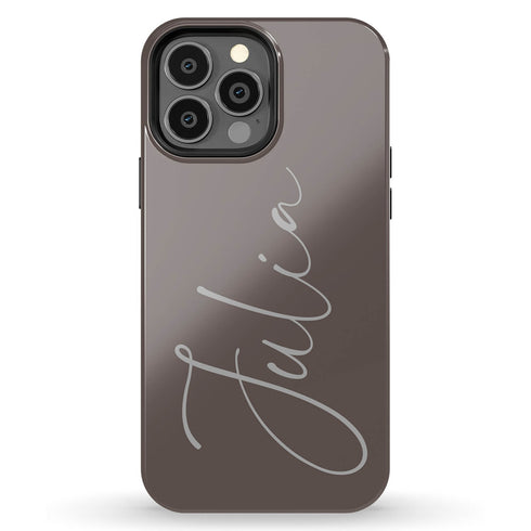 Custom Signature Name Earth Tones iPhone Case - Light