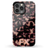 3D Custom Initials Dark Tort iPhone Case - Centered