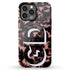 3D Camo Initials Dark Tort iPhone Case
