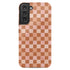 Custom Initials Watercolor Checkerboard Galaxy Case