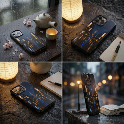 Personalized Tokyo Rainlight iPhone Case