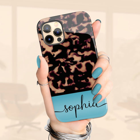 Gradient Color Custom Tortoiseshell iPhone Case