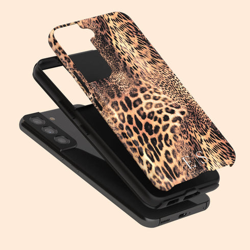 Exotic Leopard Custom Initials Galaxy Case