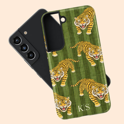 Personalized Bold Imperial Tiger Galaxy Case