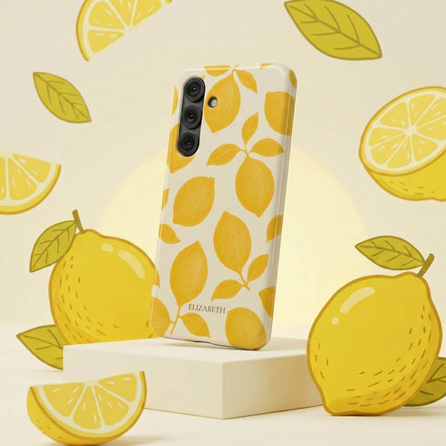 Personalized Amalfi Lemon Galaxy Case