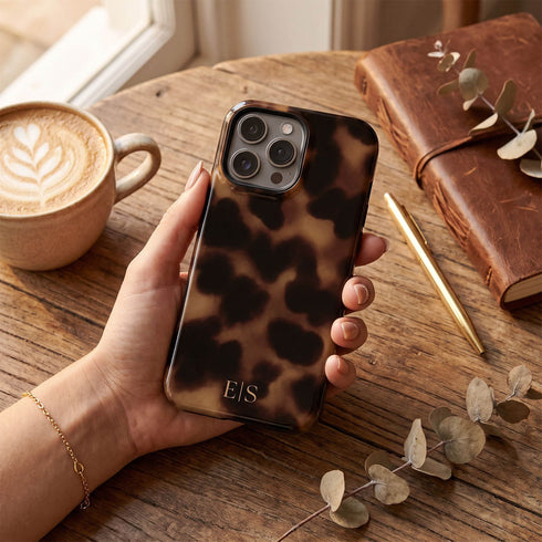 Personalized Amber Tortoise iPhone Case