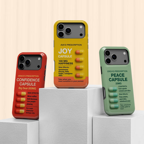 Personalized Playful Mood Capsule iPhone Case