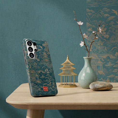 Personalized Golden Pagoda Garden Galaxy Case