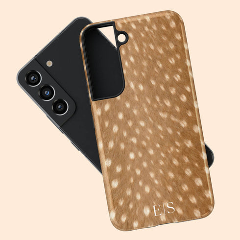 Personalized Luxe Spotted Deer Fur Galaxy Case