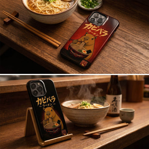 Personalized Capybara Ramen iPhone Case