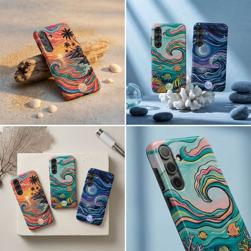 Personalized Ocean Flow Galaxy Case
