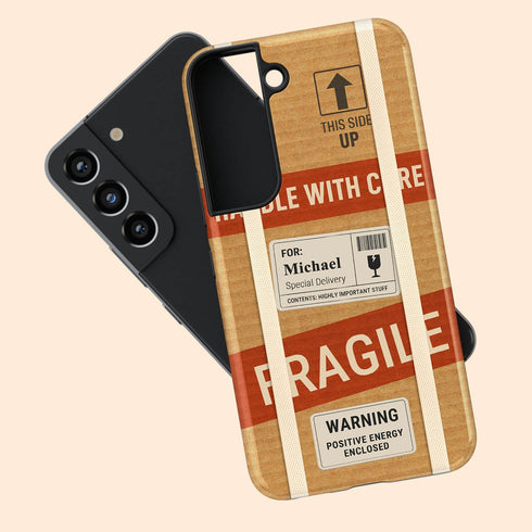 Personalized Fragile Handle With Care Galaxy Case