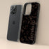 Custom Name Dark Tortoiseshell Serif iPhone Case