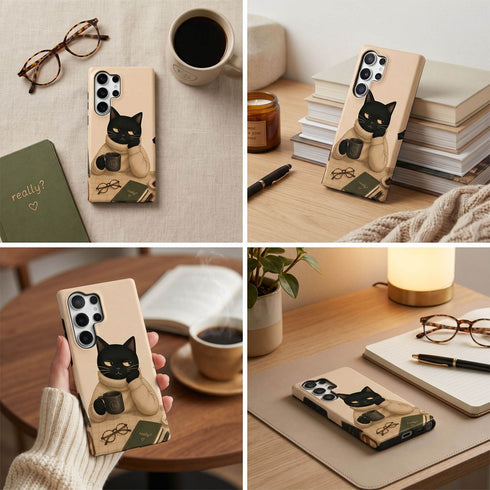 Personalized Do Not Disturb Cat Galaxy Case