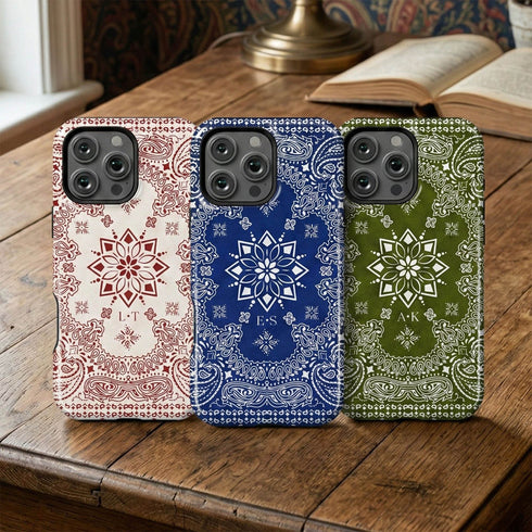 Personalized Iconic Paisley Bandana iPhone Case