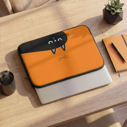 Personalized Cat Mood Laptop Sleeve