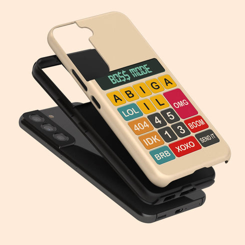 Personalized Retro Calculator Galaxy Case