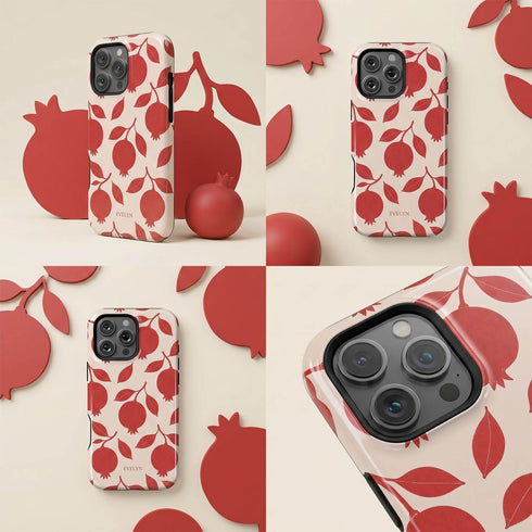 Personalized Pomegranate Bloom iPhone Case
