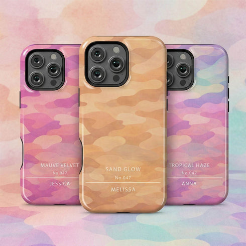 Personalized Gradient Bloom Camo iPhone Case