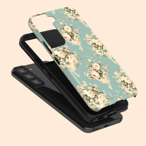 Custom Initials Shabby Chic Rococo Galaxy Case