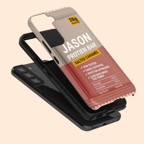 Personalized Gym Rat Protein Power Bar Galaxy Case