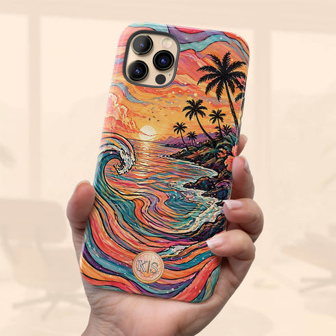 Personalized Ocean Flow iPhone Case