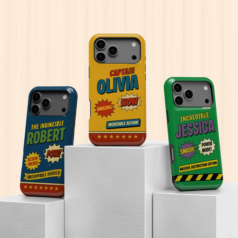 Personalized Retro Comic Book iPhone Case