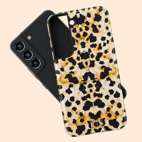 Personalized Luxe Inked Leopard Galaxy Case