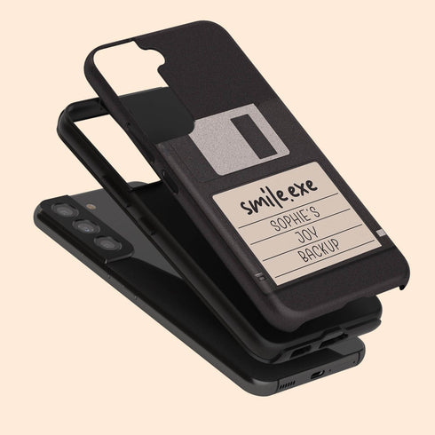 Personalized Emotional Backup Floppy Disk Galaxy Case
