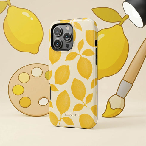Personalized Amalfi Lemon iPhone Case