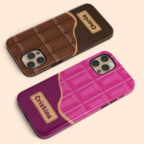 Personalized Sweet Chocolate Snack Bar iPhone Case