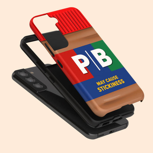 Personalized Creamy Peanut Butter Jar Initials Galaxy Case