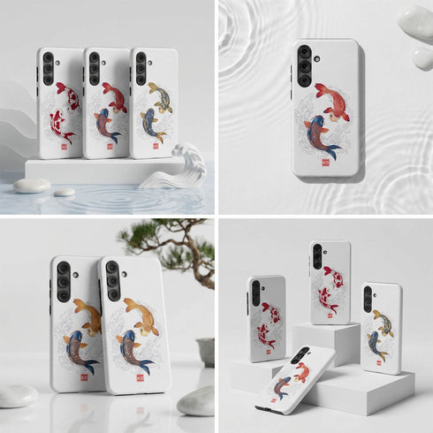Personalized Yin Yang Koi Harmony Galaxy Case