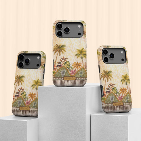 Personalized Tropical Palms of Jaipur iPhone Case