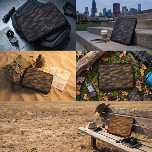 Personalized Tactical Camo Laptop Sleeve